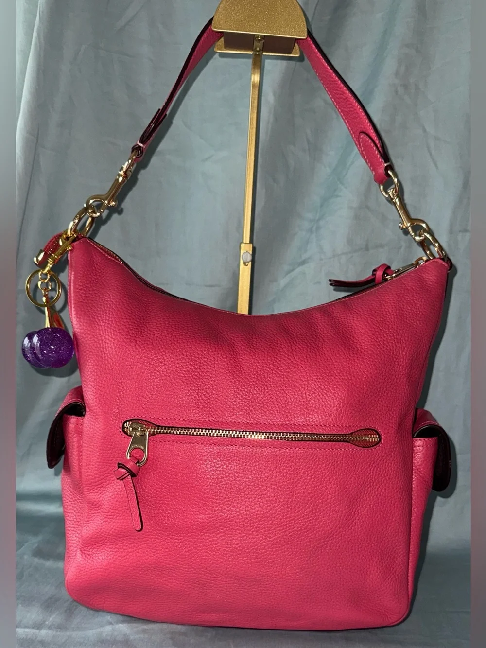 Coach 6152 Pennie Pink Shoulder Bag with Gold Hardware